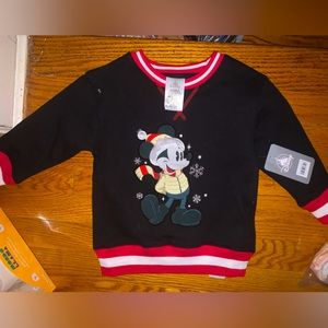 Walt Disney World Kids’ Sweater - Mickey Mouse Christmas - Black Size 3T NWT